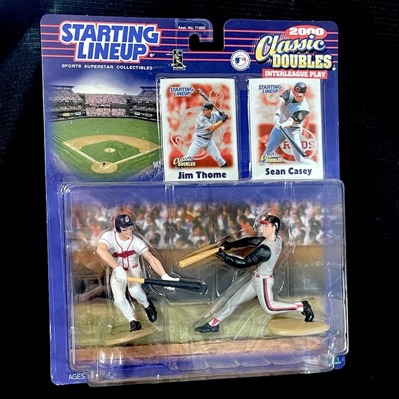 2000 Starting Lineup JIM THOME & SEAN CASEY Classic Doubles Figure 2-Pack - Picture 1 of 1